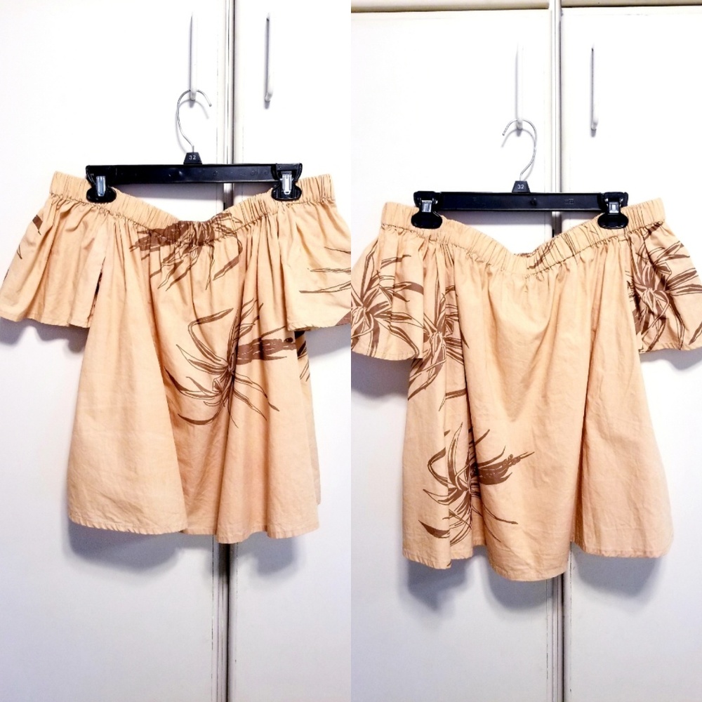 Kealopiko po'ohiwi iti - off the shoulder top